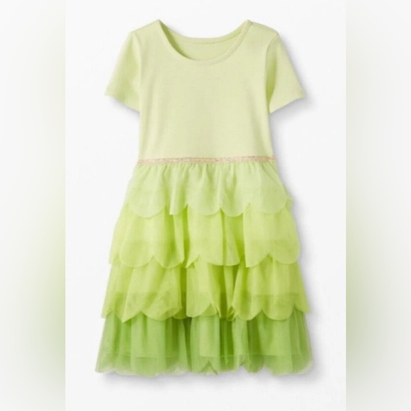 Hanna Andersson Green Tulle Ombré Dress 140cm size 10